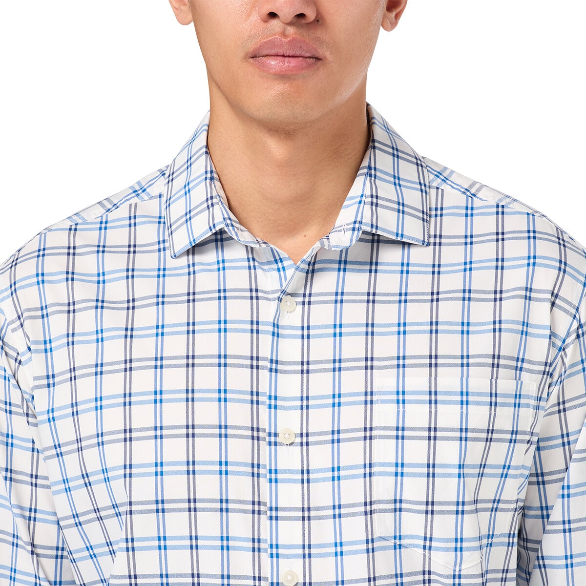 Kirkland Signature Camisa para Caballero Azul Manga 15-15.5 Cuello 34/34