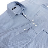 Nautica Camisa para Caballero Azul Cuello 15.5 Manga 32/33