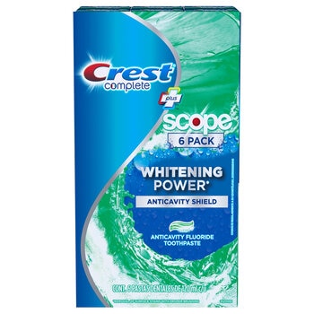 Crest Complete + Scope Pasta Dental 6 pzas de 120 gr