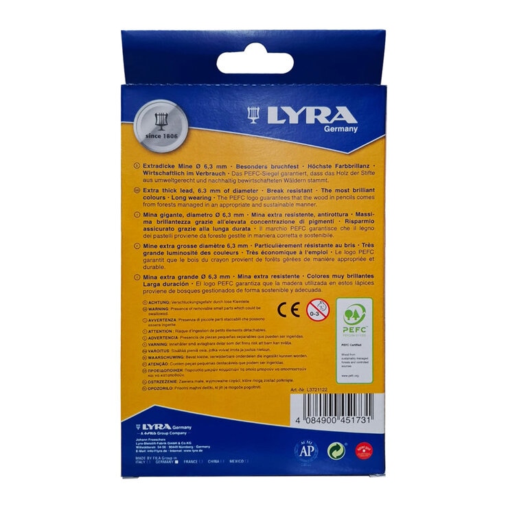 Lyra Lápices de Colores Metálicos 12 Piezas