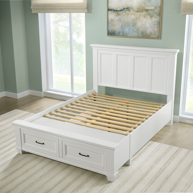 Universal Broadmoore, Rose, Cama Queen Size con Almacenamiento