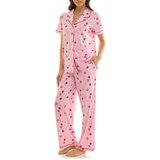 Jaclyn NY Pijama para Dama Rosa Extra Grande