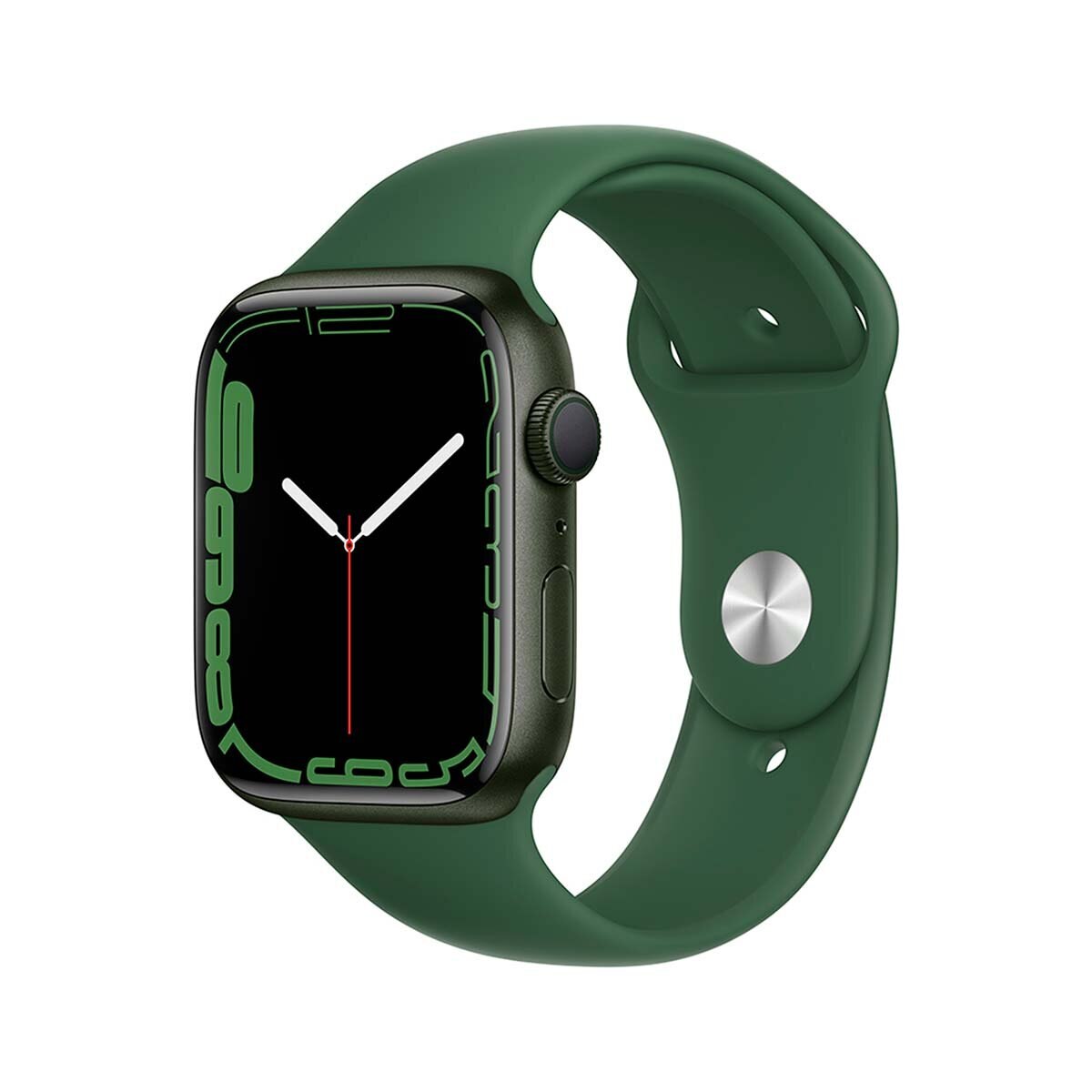 Apple Watch S7 (GPS) Caja de aluminio verde 45mm con correa deportiva verde trébol 