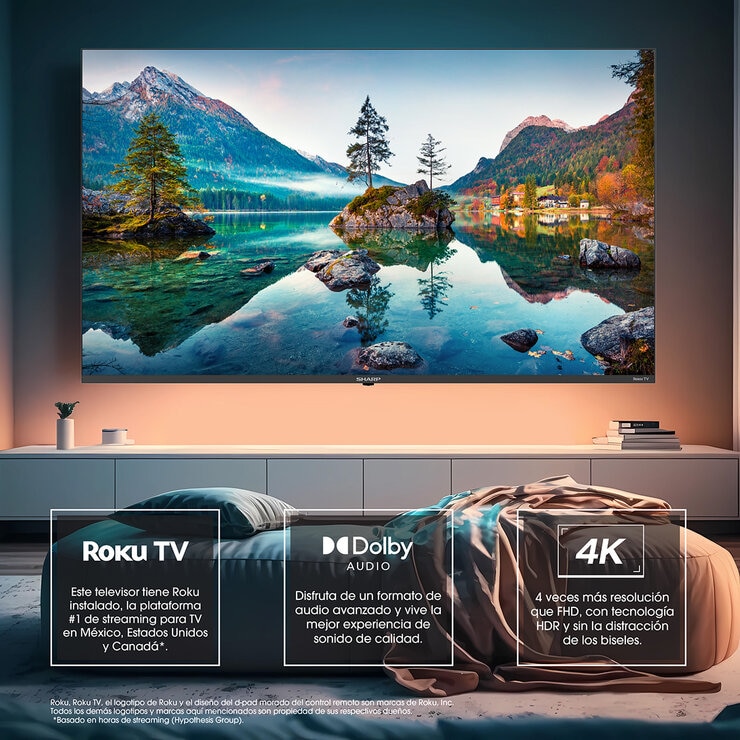 Sharp Pantalla 65" UHD 4K Smart TV Sharp Pantalla 65" UHD 4K Smart TV