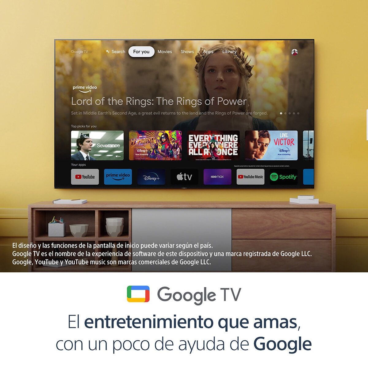 Sony Pantalla 55” 4K UHD Google TV