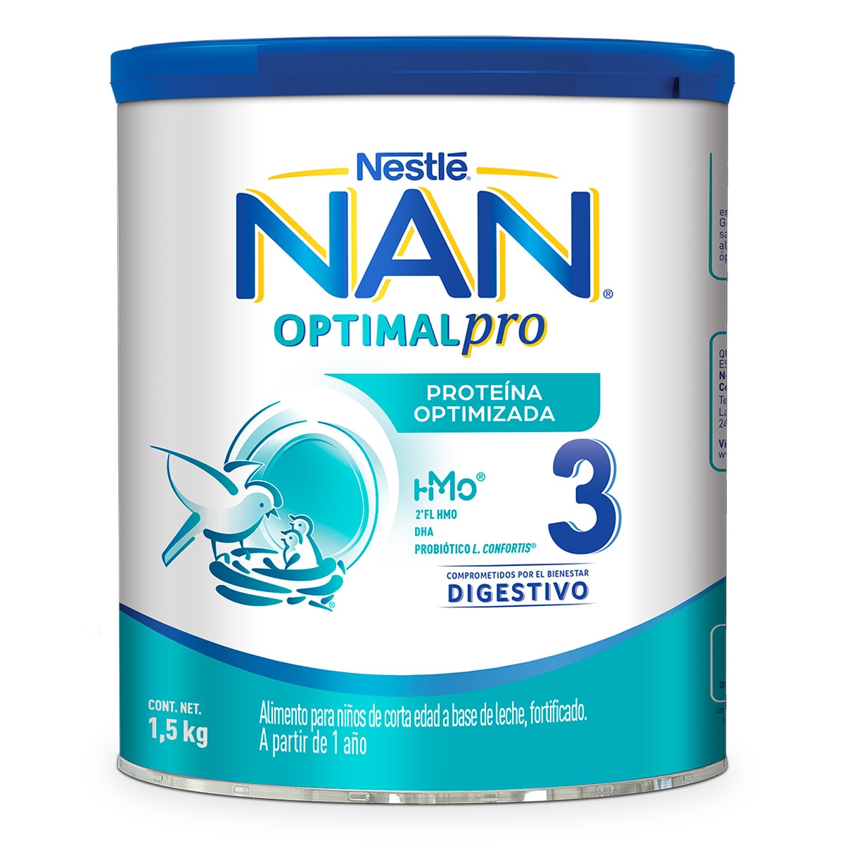 Nestle NAN Optipro 3, Fórmula para bebé (2 latas de 1.5 kg c/u)