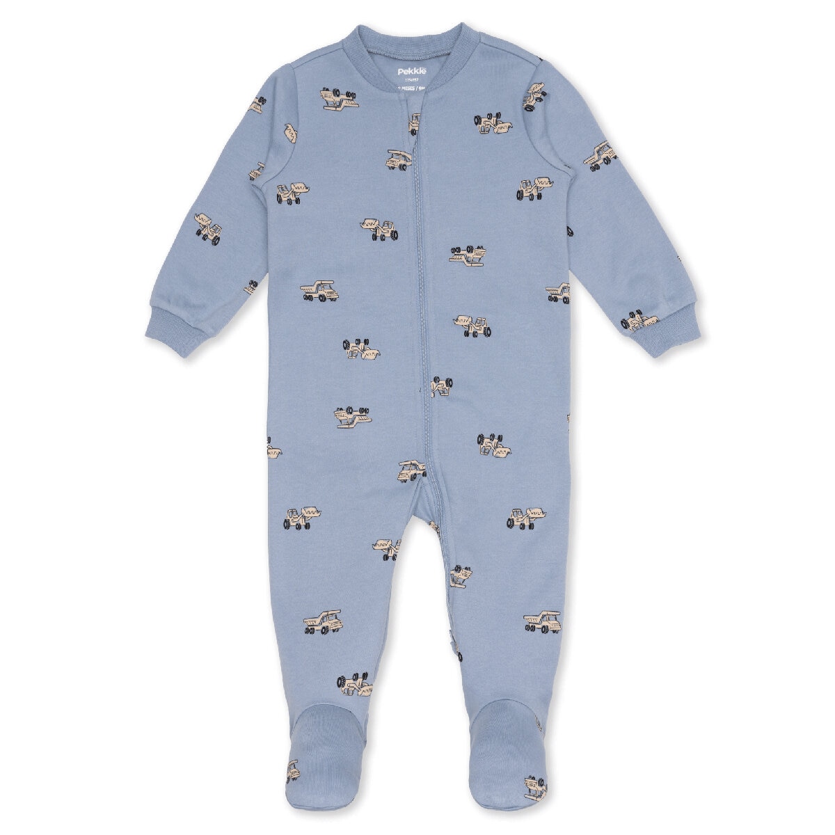 Pekkle Mameluco 2 piezas para Bebés Gris 6 Meses