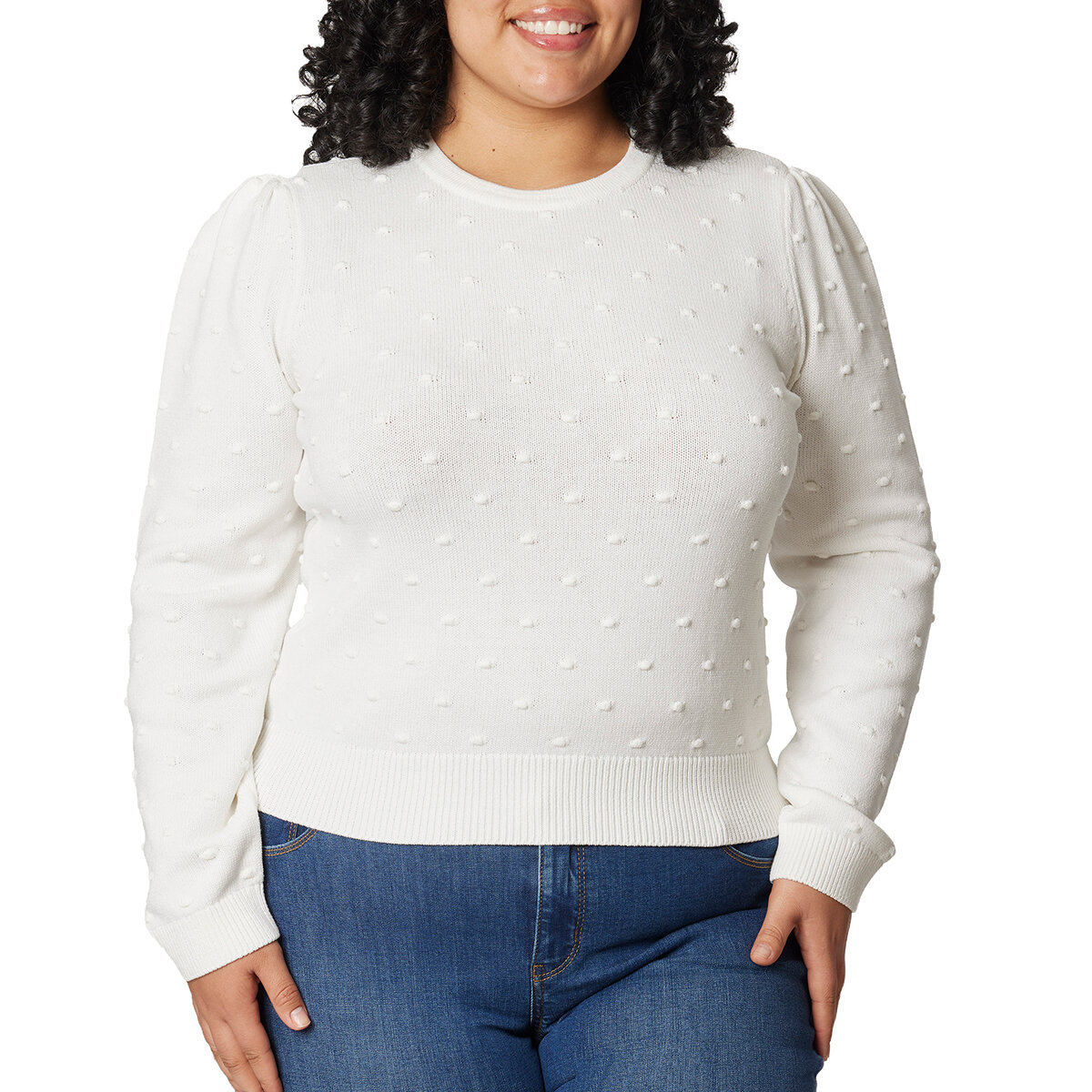 Draper James Suéter para Dama Blanco EE Grande Draper James Suéter para Dama Blanco EE Grande