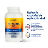 Naturagel Vitamina D3 con Aceite de Girasol 200 Cápsulas