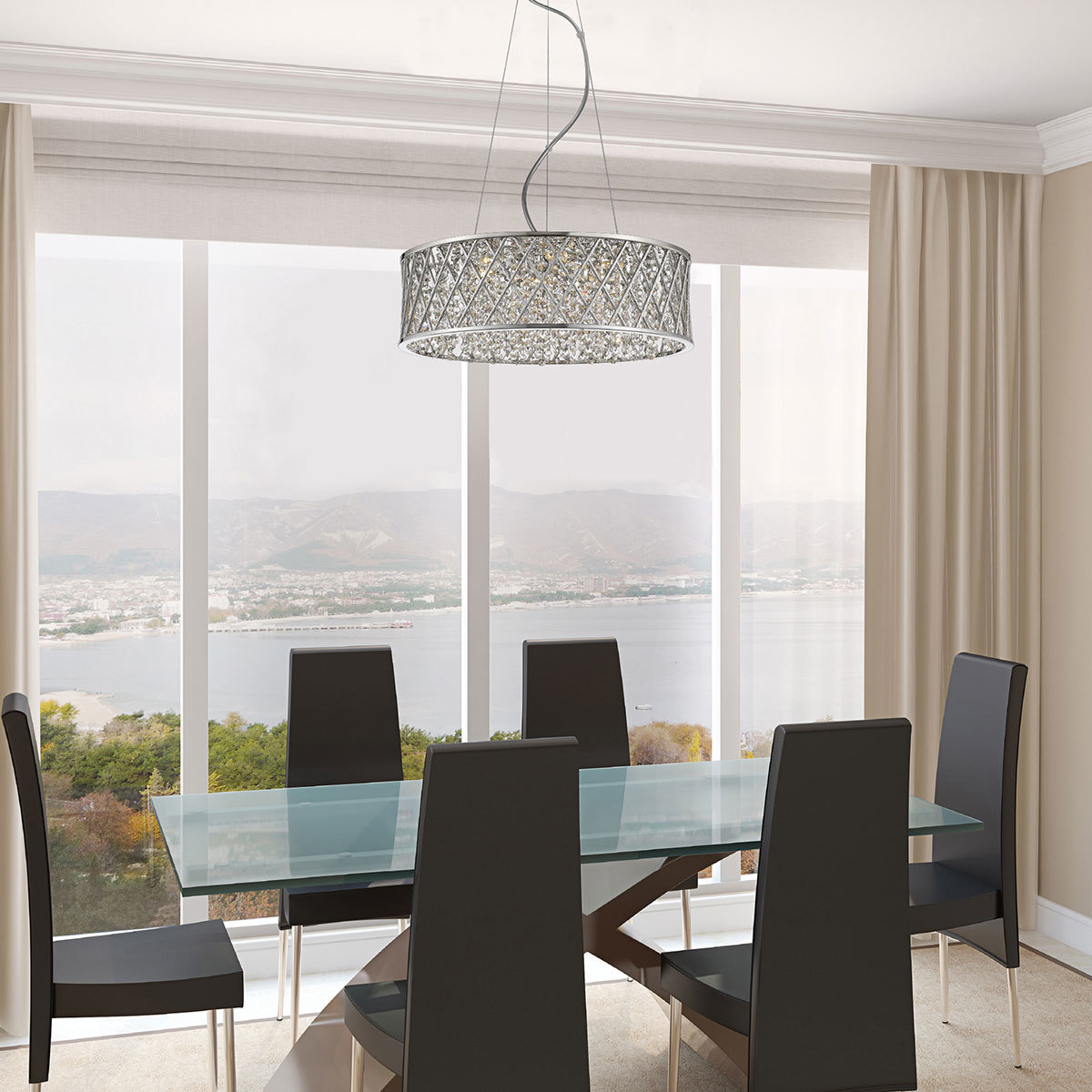 DSI, lámpara colgante ajustable de 6 luces LED Costco Mexico