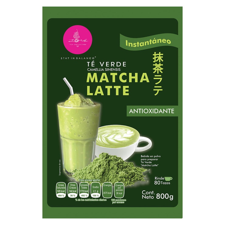 Zoma Tea té verde matcha latte 800 g Costco México