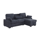 Montbrook Home, Mackenzie, Sofá Cama Seccional con Mesa Desplegable y Almacenamiento