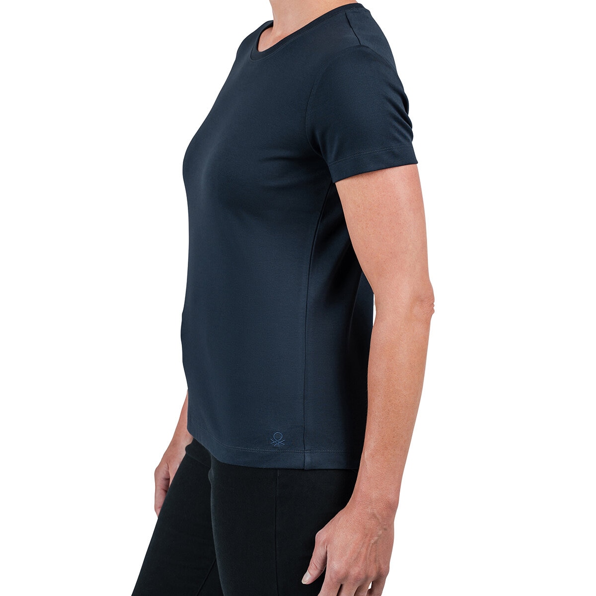 United Colors of Benetton Playera para Dama Azul Extra Grande