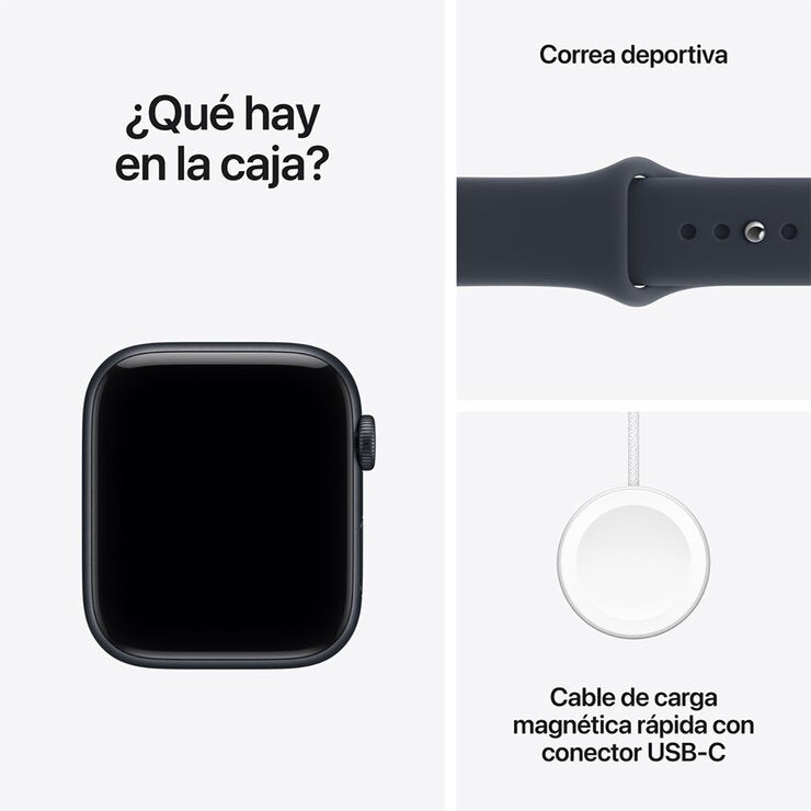 Apple Watch SE 3 (GPS + Celular) 44mm Aluminio Medianoche + Correa Deportiva Azul Profundo - Talla M/L Apple Watch SE 3 (GPS + Celular) 44mm Aluminio Medianoche + Correa Deportiva Azul Profundo - Talla M/L