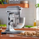 KitchenAid, Serie Professional 600, Batidora de pedestal con tazón elevable y batidor plano de borde flexible, 5.6 L