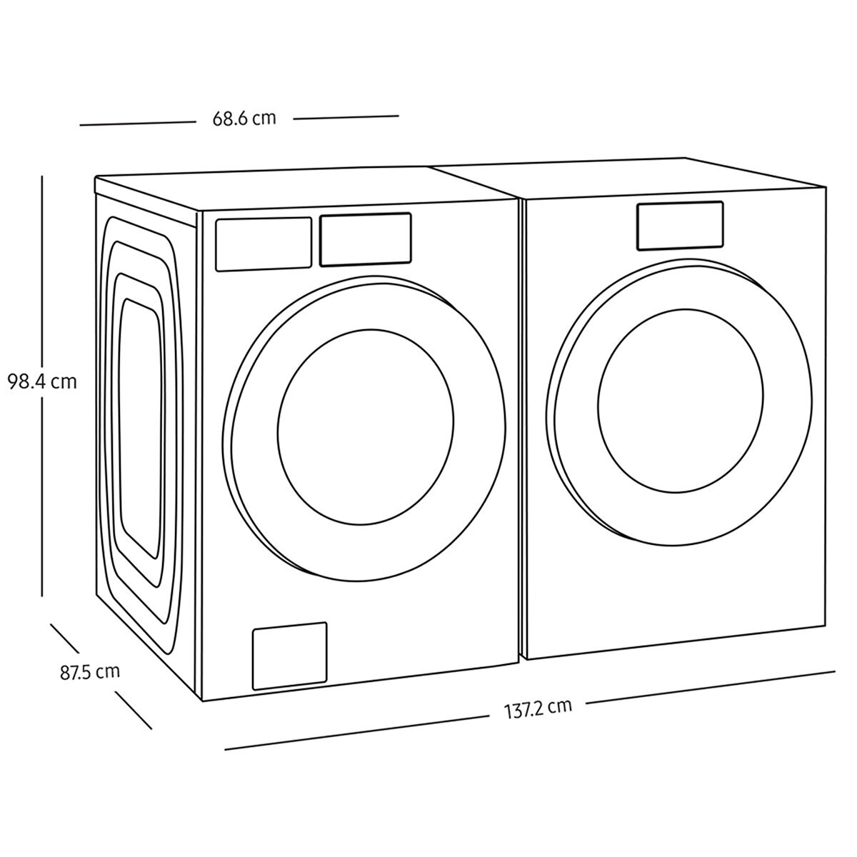 Samsung Centro de Lavado de Gas Bespoke 26kg