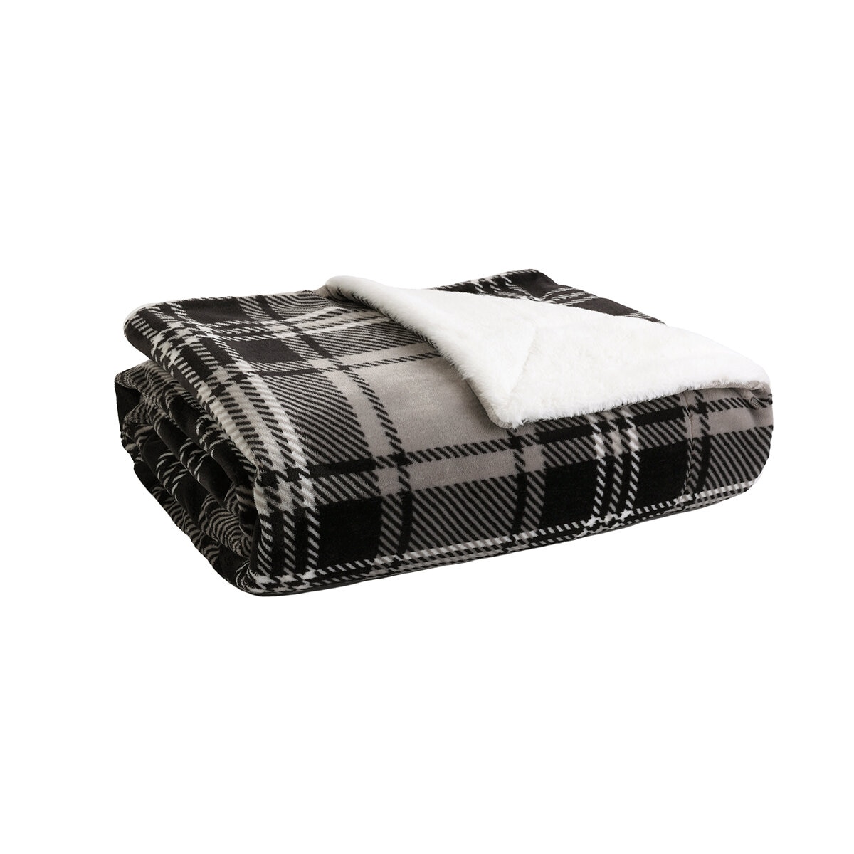 Life Comfort, Frazada, Modelo Cuadros Negros