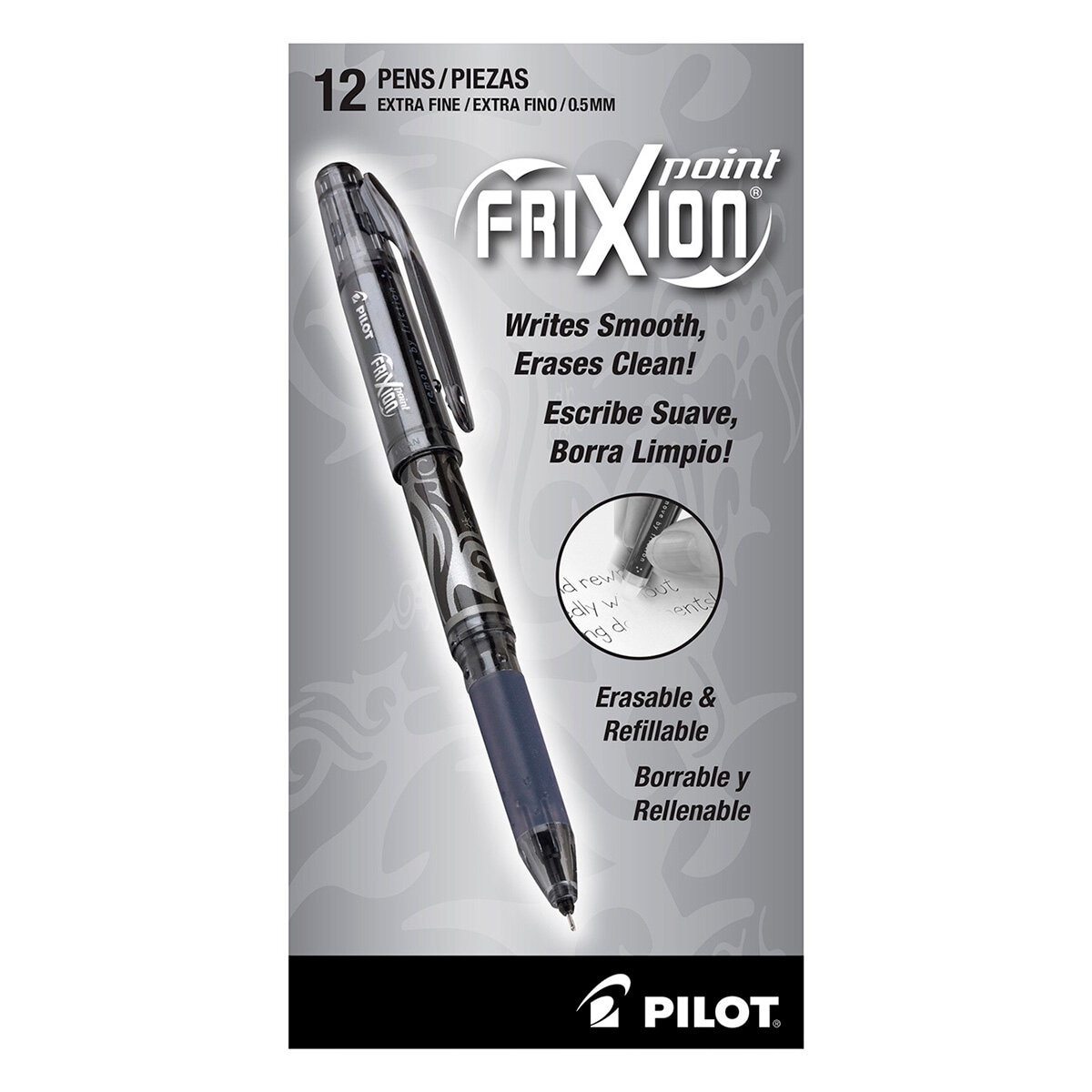 Pilot Bolígrafo Borrable Punto Fino 12 Piezas