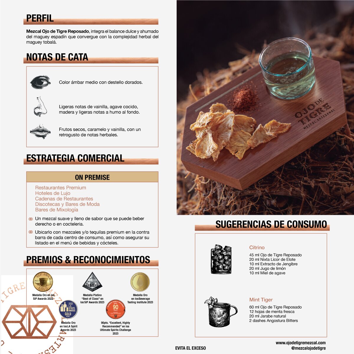 Mezcal Ojo de Tigre Reposado 750ml