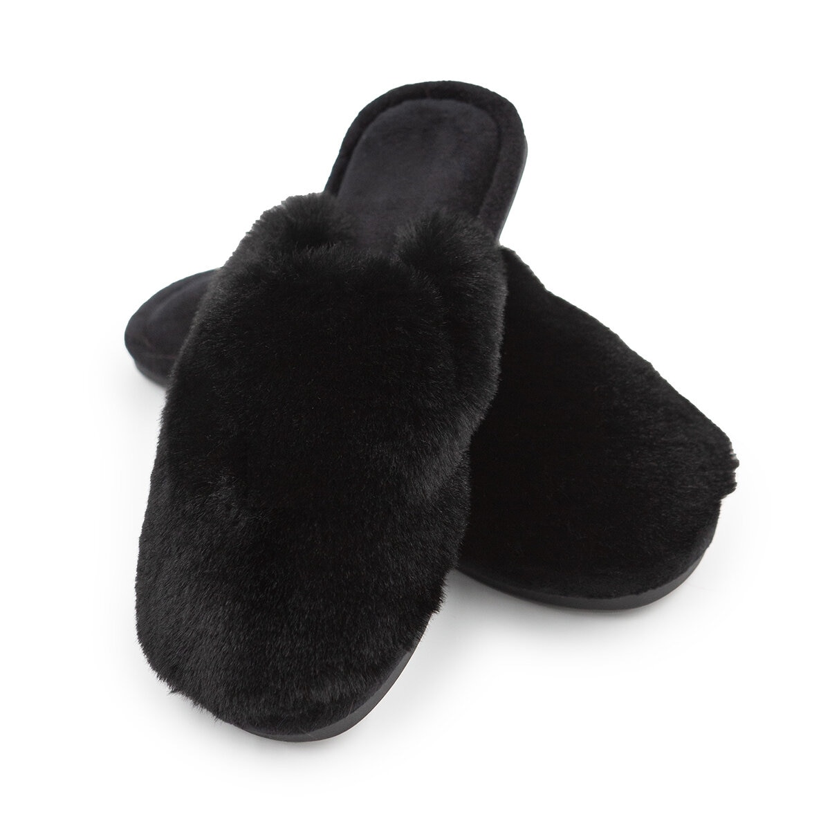 Jezebel Pantuflas para Dama Negro Mediana - 24 cm a 25 cm