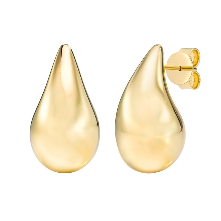 Aretes, Oro Amarillo de 14K Aretes, Oro Amarillo de 14K