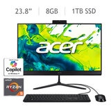 Acer Aspire C24 All In One Desktop 23.8" Full HD AMD Ryzen 5 8GB 1TB SSD Acer Aspire C24 All In One Desktop 23.8" Full HD AMD Ryzen 5 8GB 1TB SSD