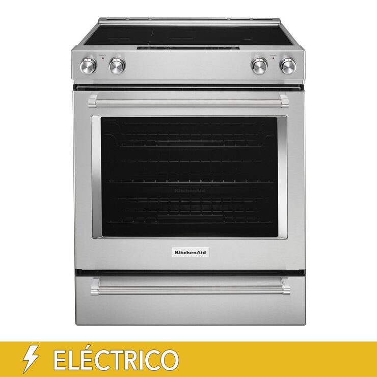 KitchenAid Estufa eléctrica con 5 quemadores 30"