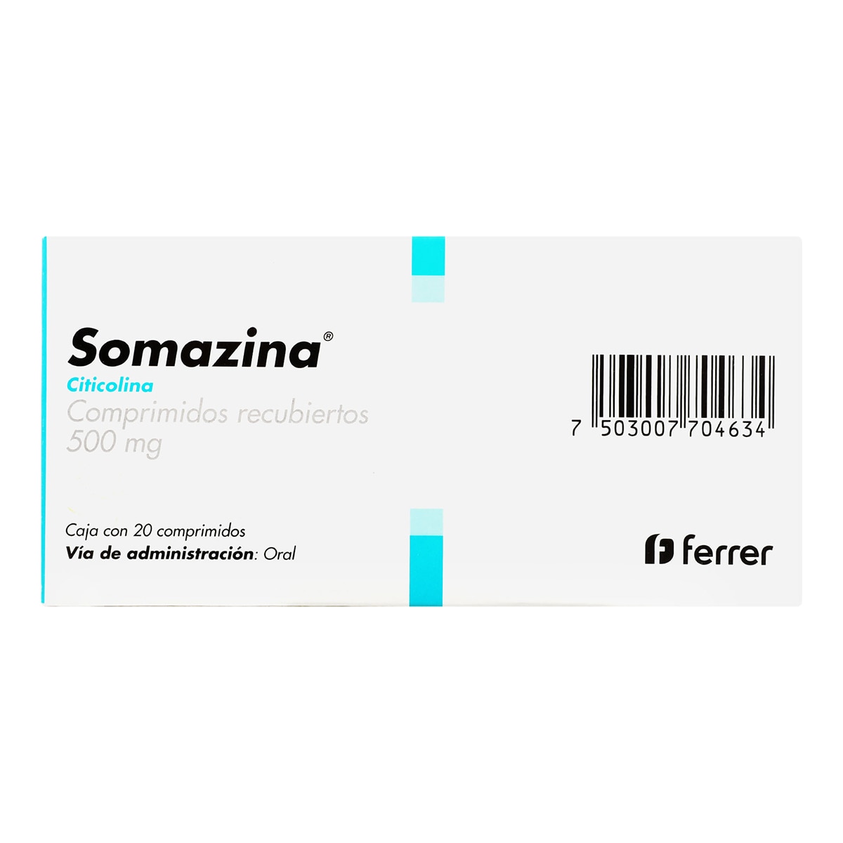 Somazina 500mg 20 Comprimidos