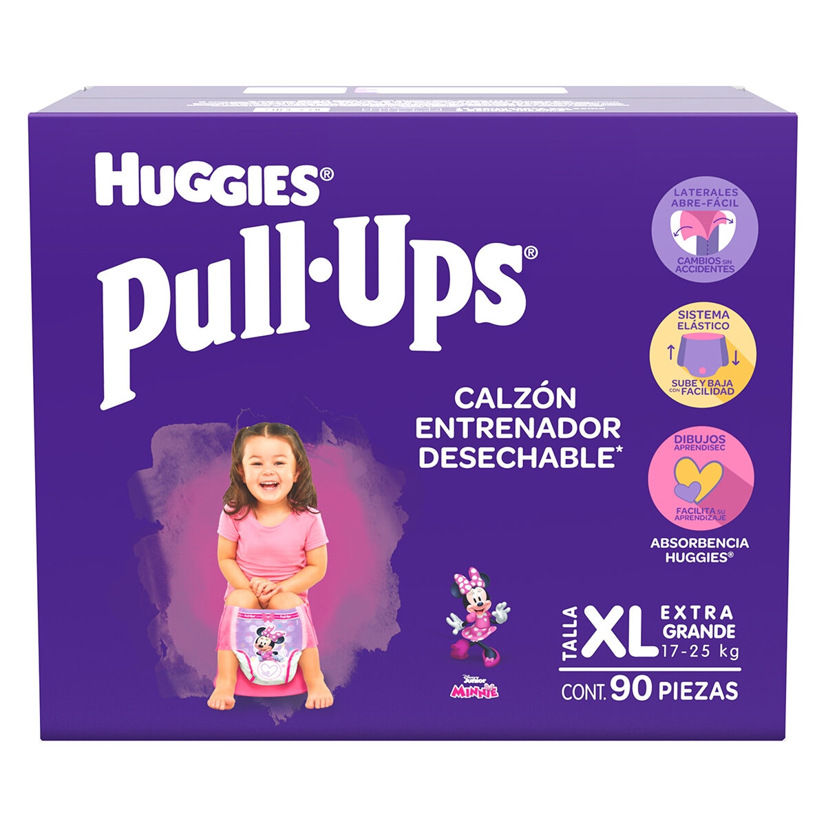  Pull-Ups Calzoncitos Entrenadores Etapa 6 para Niña 90 pzas