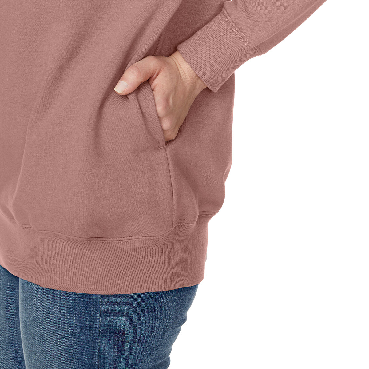Buffalo David Bitton Sudadera para Dama Rosa Extra Chica