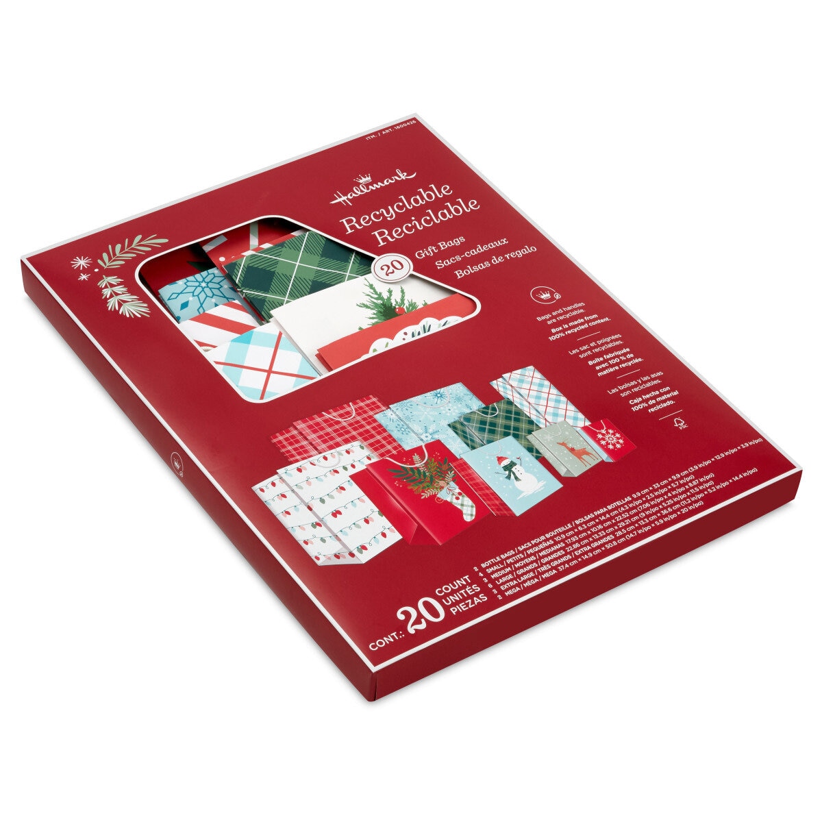 Hallmark Bolsas Para Regalos 20 Piezas