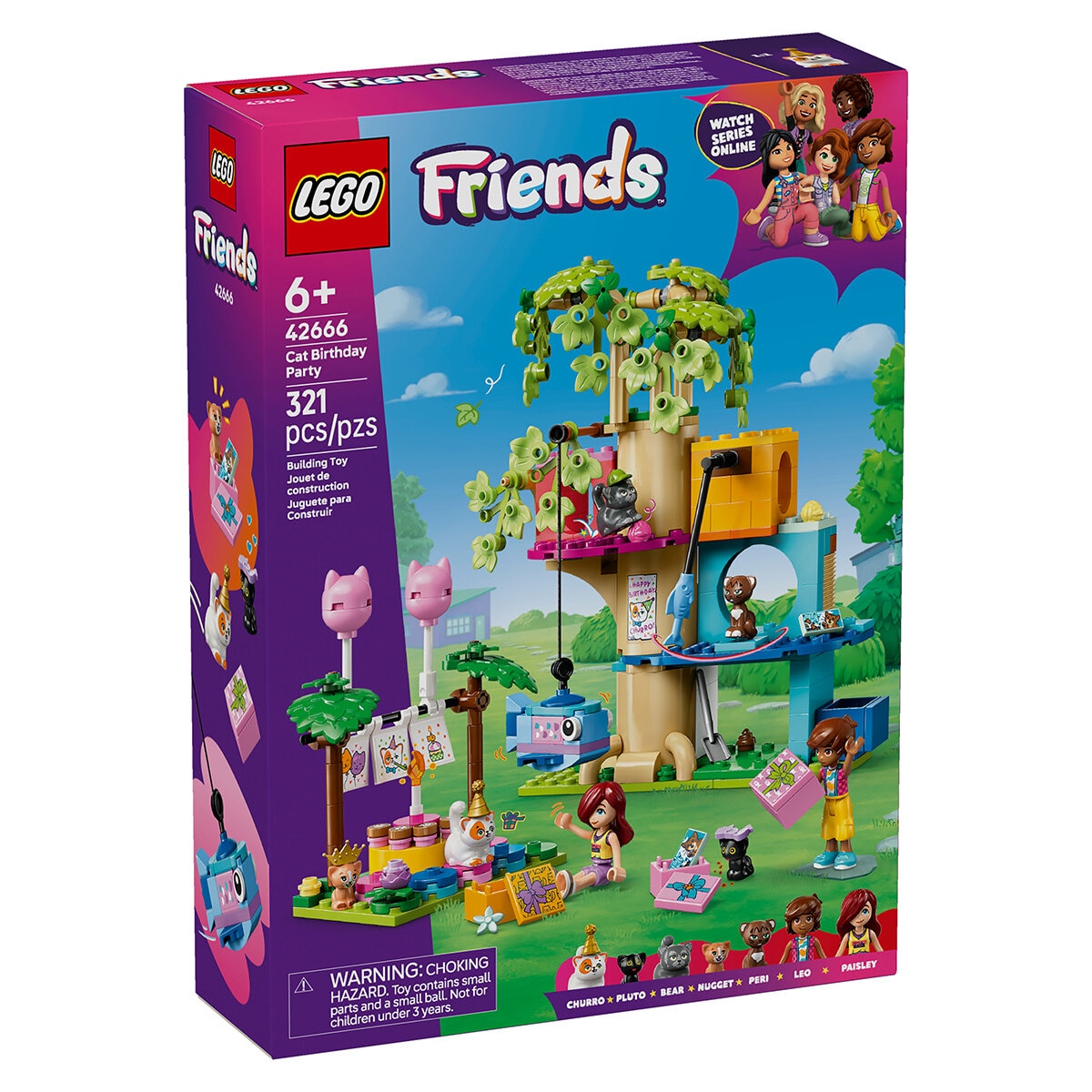 LEGO Friends Fiesta de Cumpleaños y Casa del Árbol Felina