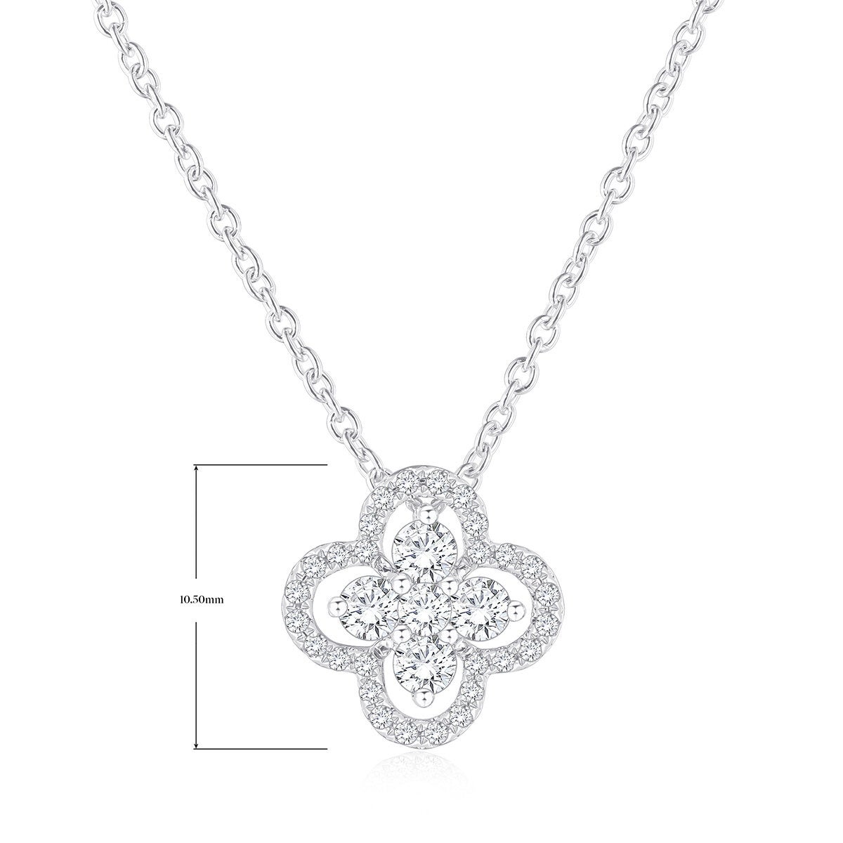 Dije de Diamantes, 0.30 ctw, Oro Blanco 14K Dije de Diamantes, 0.30 ctw, Oro Blanco 14K
