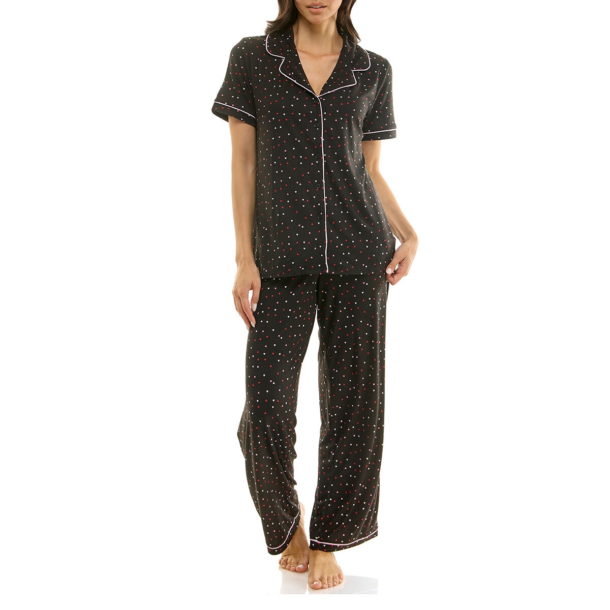 Jaclyn NY Pijama para Dama Negro Grande