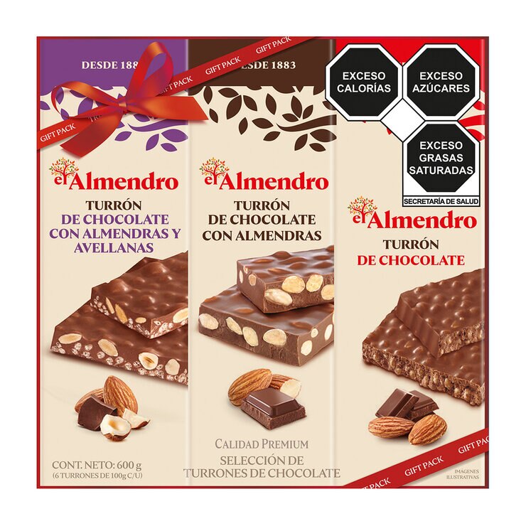 El Almendro Turrón Chocolate Gift Pack 600g