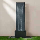 Green Market, Fuente de Pared Negra con Iluminación LED Green Market, Fuente de Pared Negra con Iluminación LED