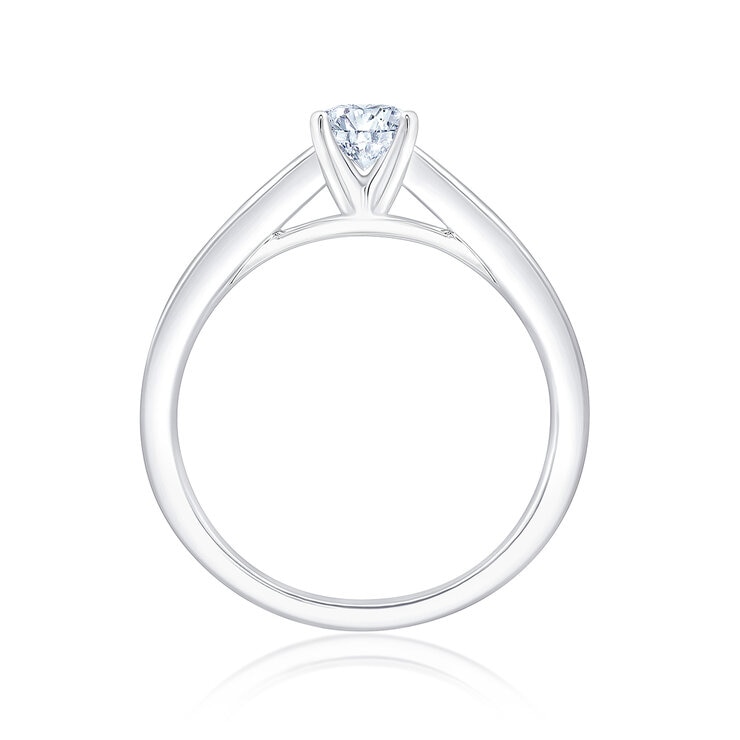 Anillo de Compromiso, .75ctw Diamantes, Oro Blanco 14K Anillo de Compromiso, .75ctw Diamantes, Oro Blanco 14K