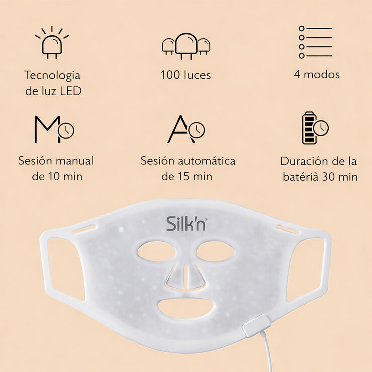Silk'n, Máscara de Luz Led para el Rostro
