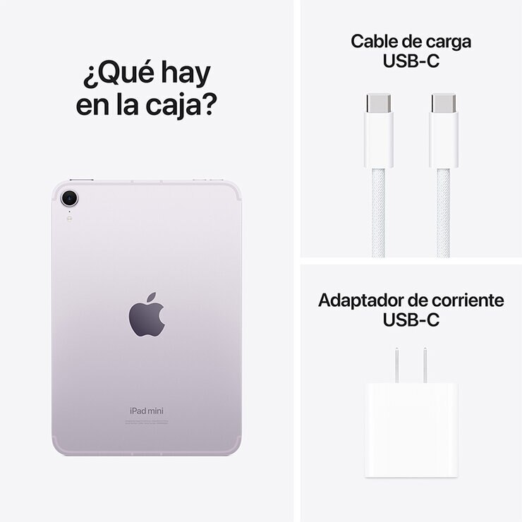 Apple iPad Mini (Wi-Fi + Cellular) 256GB Morado Apple iPad Mini (Wi-Fi + Cellular) 256GB Morado