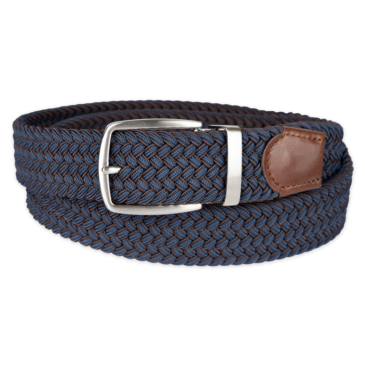 Tommy Bahama Cinturón para Caballero Doble Vista Khaki y Azul G/EG