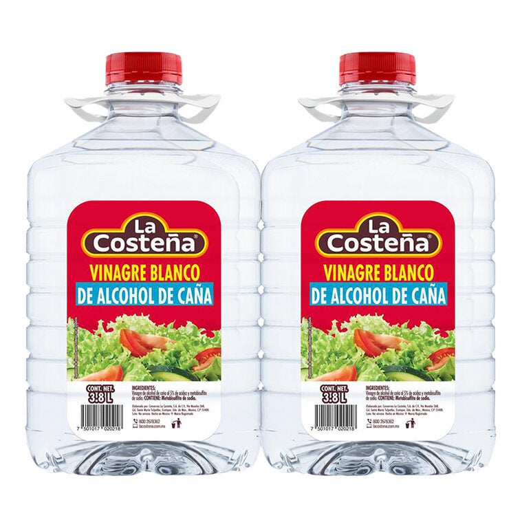La Costeña Vinagre Blanco 2 pzas de 3.8 L