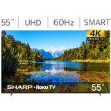 Sharp Pantalla 55" UHD 4K Roku TV