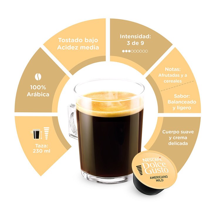 NESCAFÉ, Dolce Gusto, Americano Suave, 64 Cápsulas Costco México