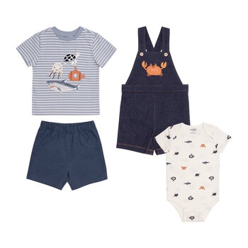 Pekkle Conjunto de 4 piezas para Niños y Niñas Varias Tallas y Colores
