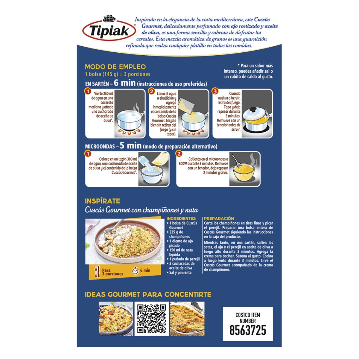 Tipiak Cuscús Gourmet 870 g