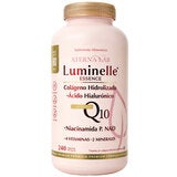 Luminelle Colágeno Hidrolizado, Ácido Hialuronico, NAD y Q10 Frasco de 240 Tabletas