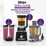 Ninja Deluxe, Sistema de Cocina con Jarra de 2.6 L, Procesador de 9 Tazas, 2 Discos de Rebanado/triturado, 2 Vasos de 700 ml