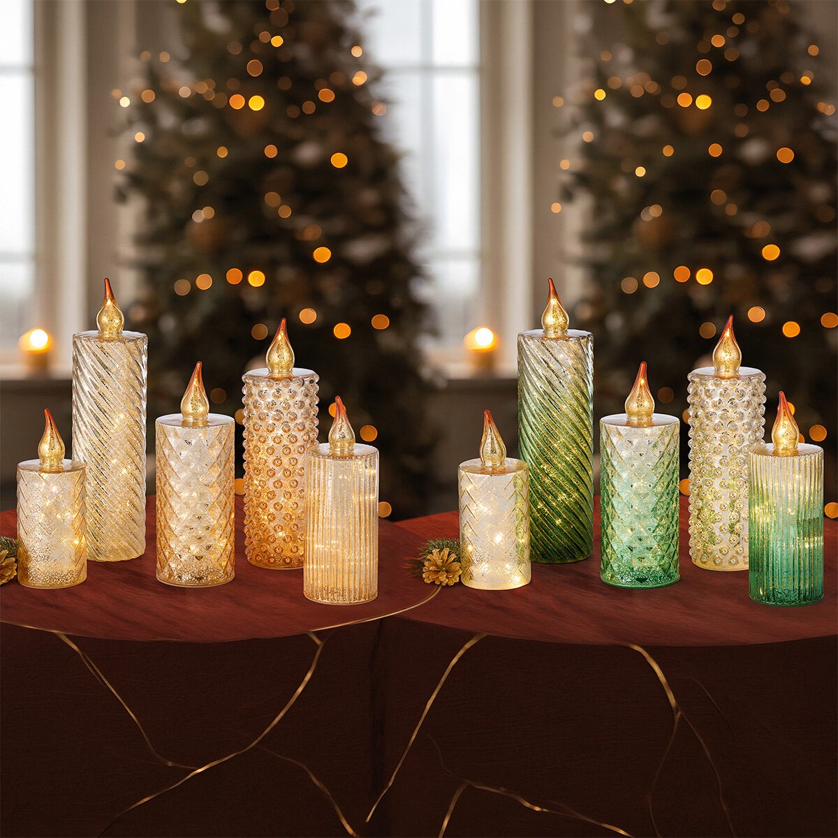 Velas LED de Vidrio, Varios Modelos Velas LED de Vidrio, Varios Modelos