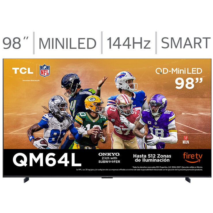 TCL Pantalla 98" Miniled 4K Fire TV 98QM64L