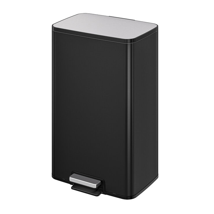 EKO, Bote de Basura de 50 L, Color Negro EKO, Bote de Basura de 50 L, Color Negro